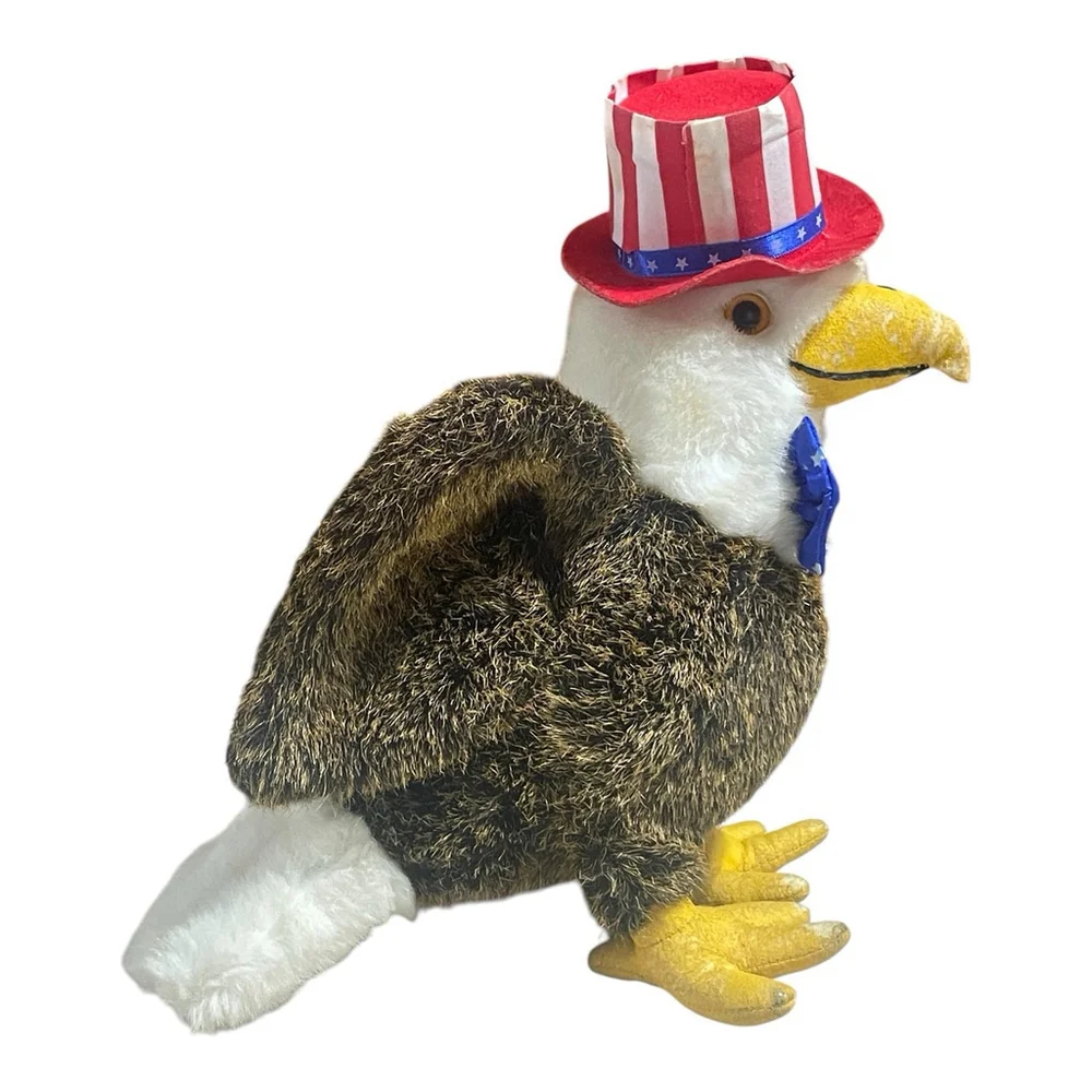 Vintage Ganz Bald Eagle Plush 1990 Heritage Collection Patriotic Americana READ